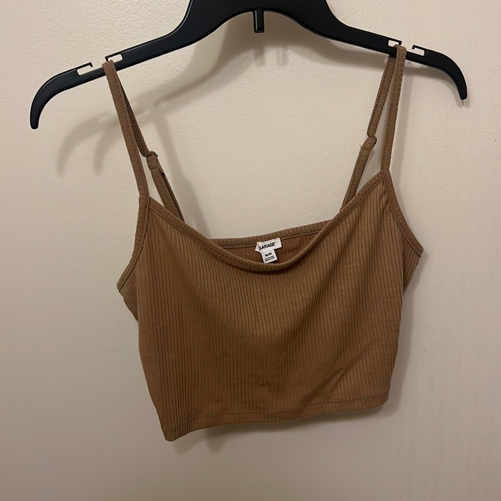Garage crop tank top